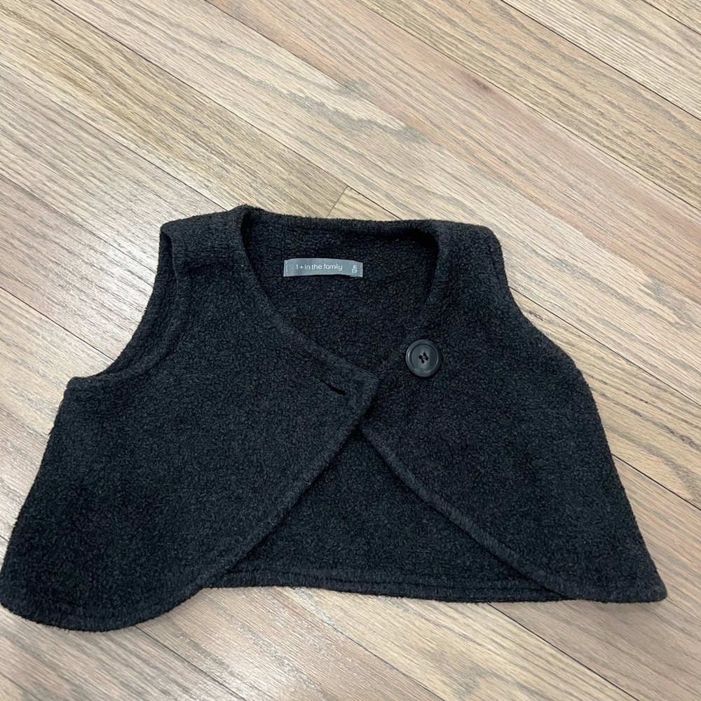 +1 in the family baby vest. Size 12 months